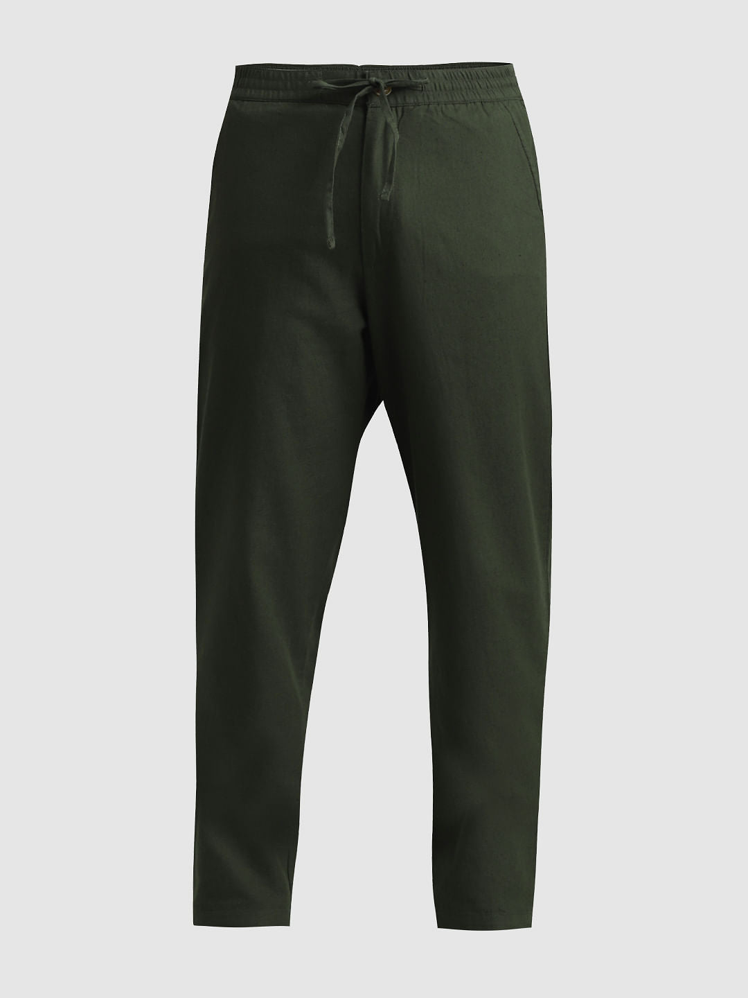 PRODUKT by JACK&JONES Dark Green Mid Rise Pants