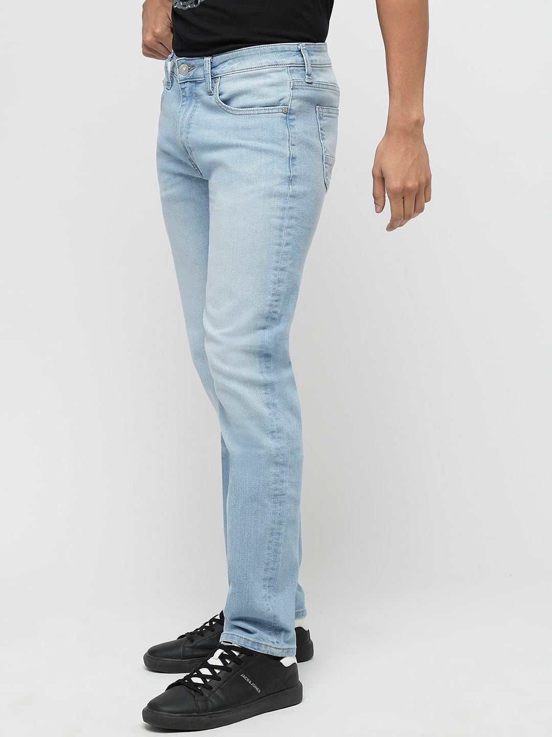 PRODUKT by JACK&JONES Light Blue Mid Rise Slim Jeans
