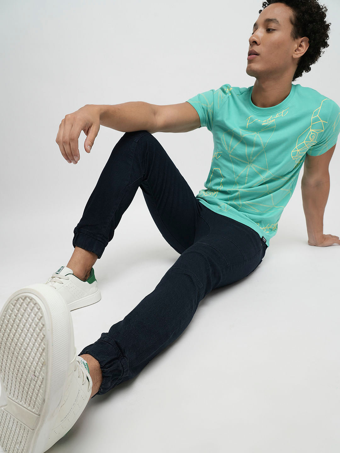 PRODUKT by JACK&JONES Dark Blue Mid Rise Anti Fit Jeans