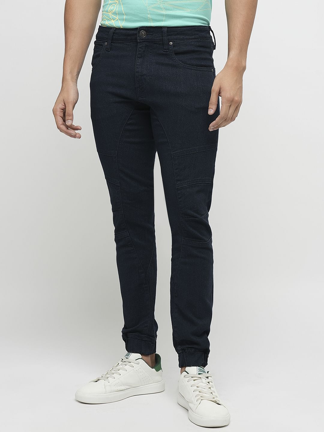 PRODUKT by JACK&JONES Dark Blue Mid Rise Anti Fit Jeans
