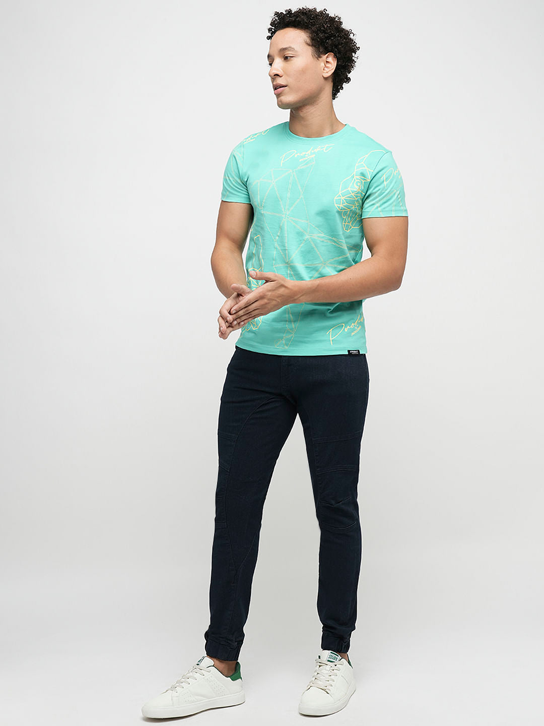 PRODUKT by JACK&JONES Dark Blue Mid Rise Anti Fit Jeans