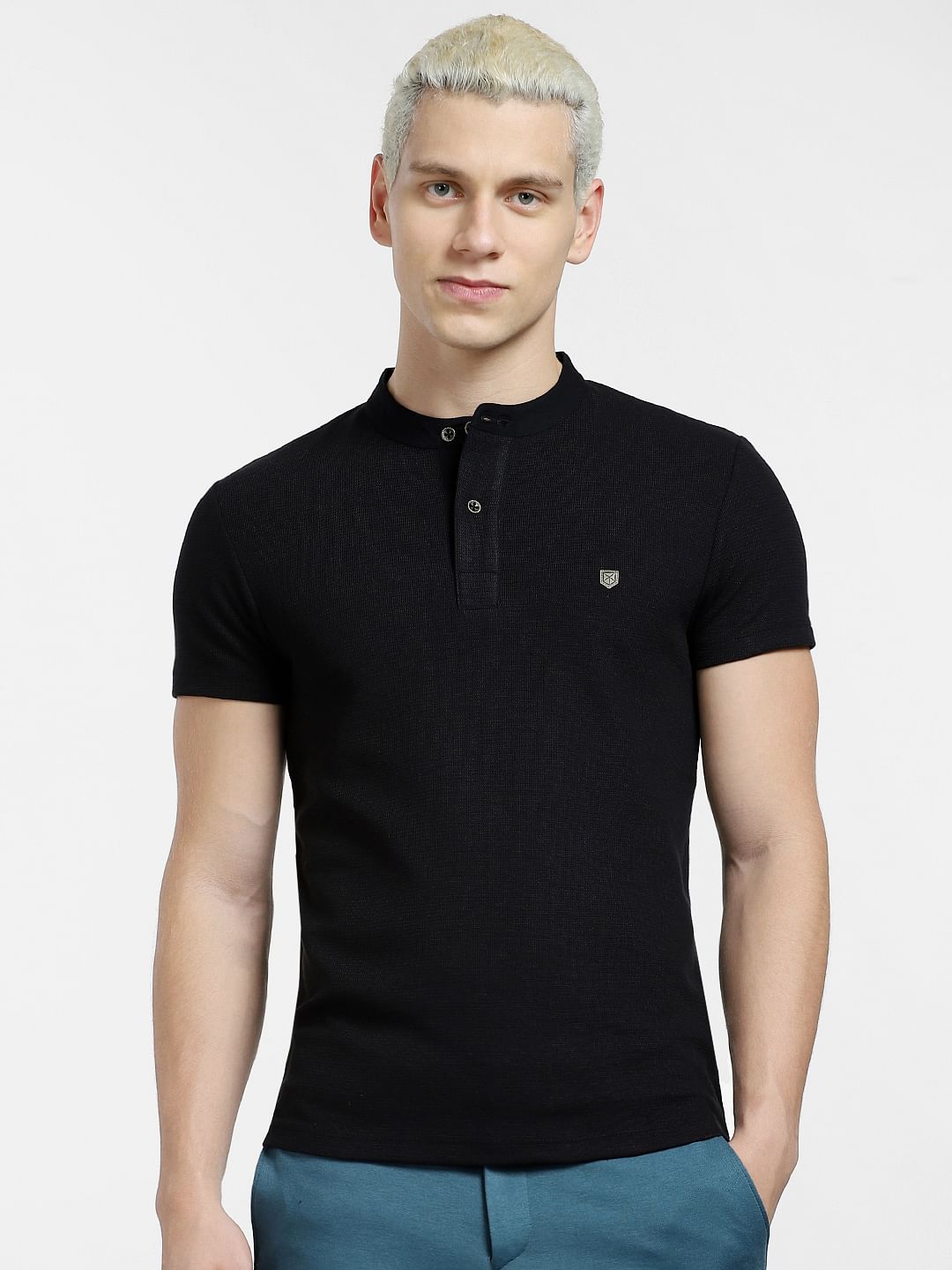 Black Henley T-shirt