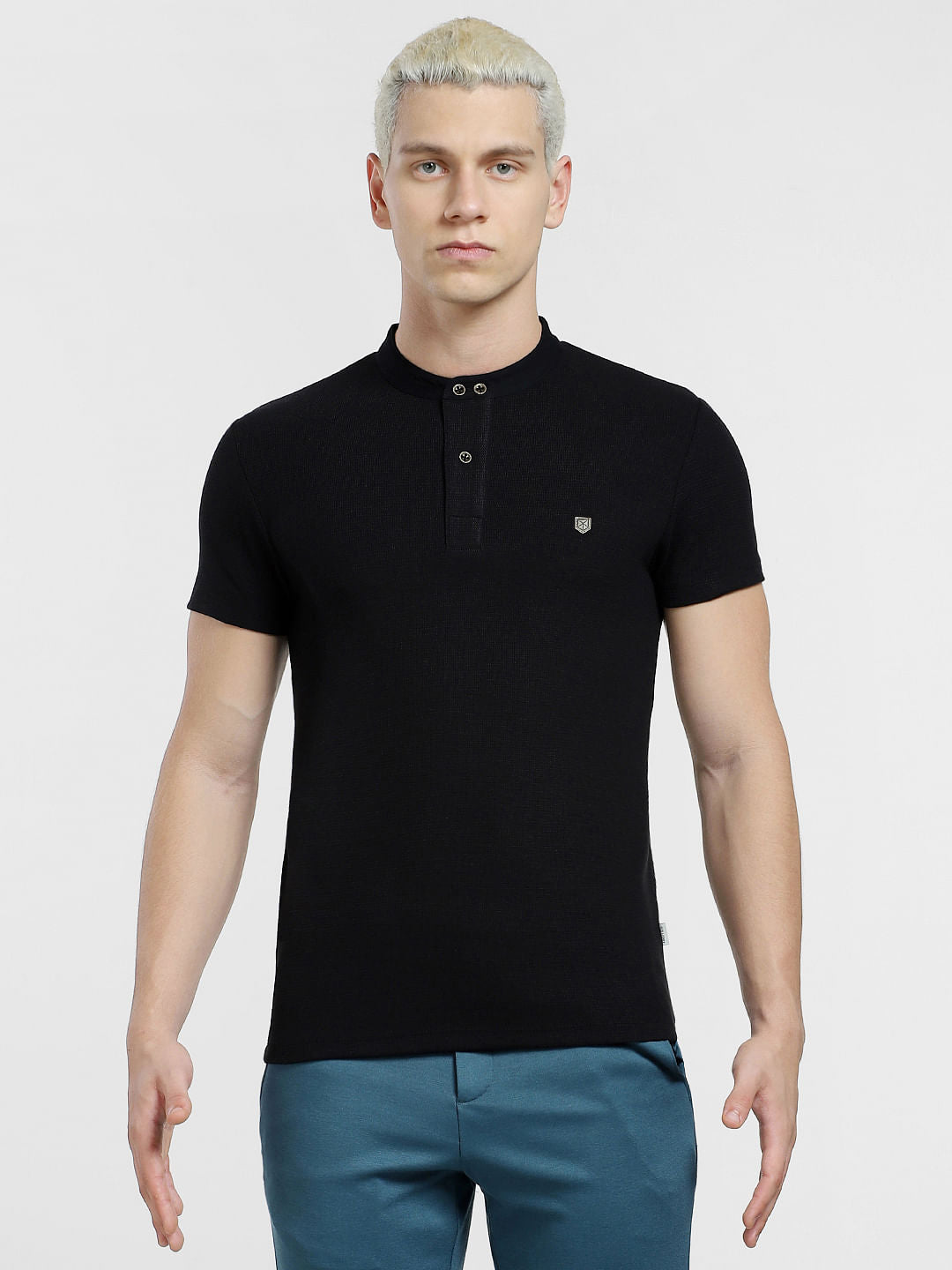 Black Henley T-shirt