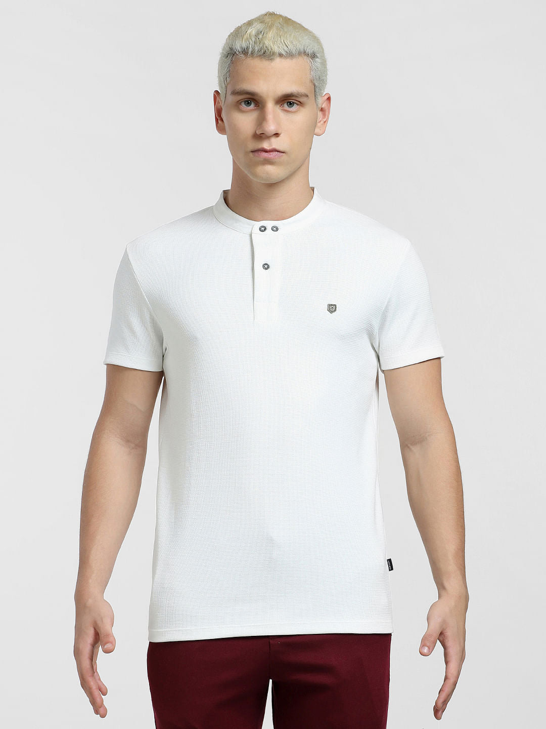 White Henley T-shirt