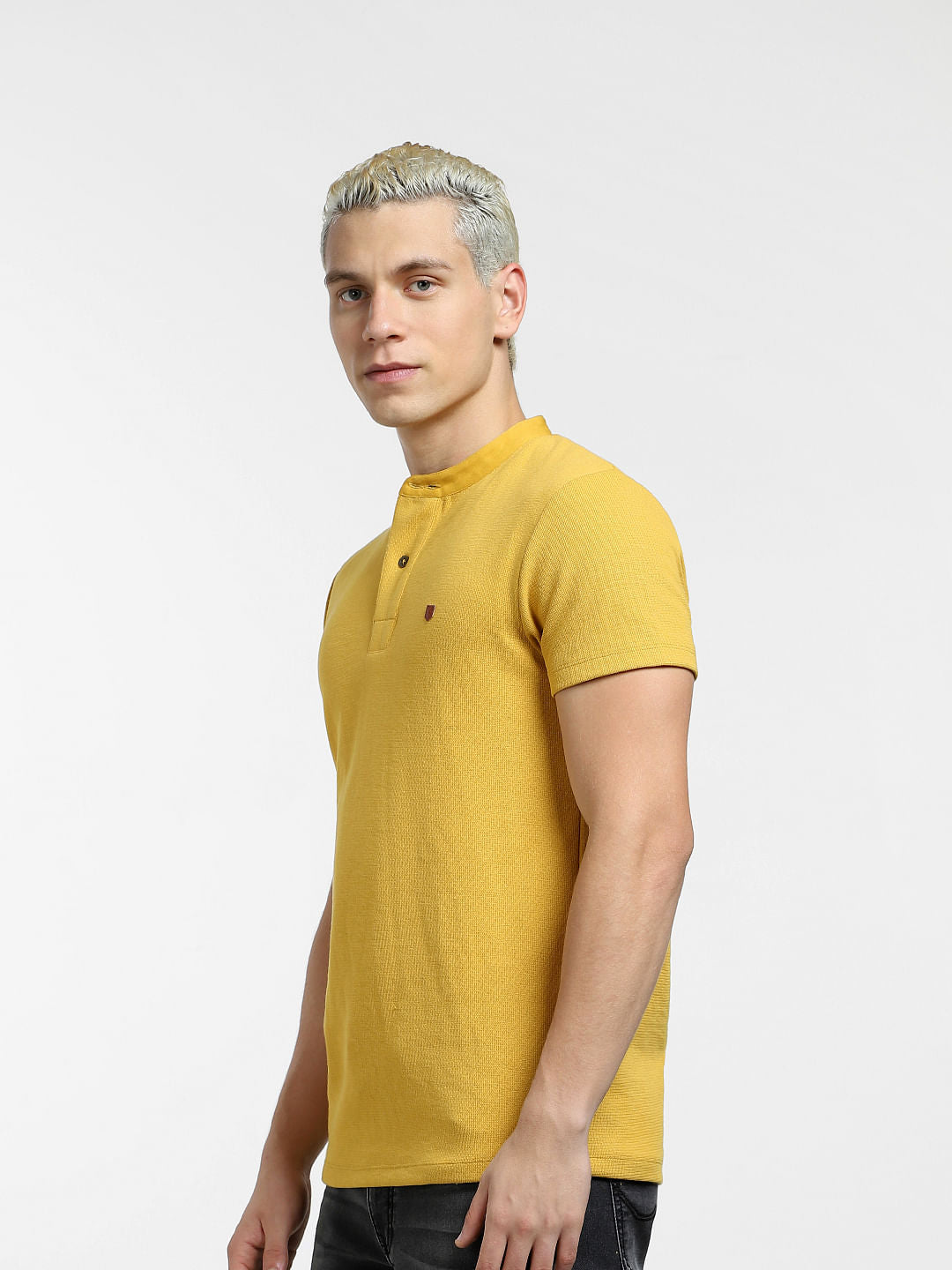 Yellow Henley T-shirt