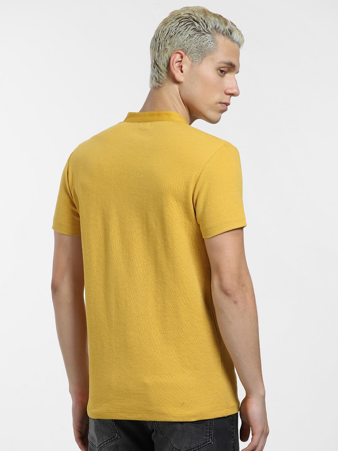 Yellow Henley T-shirt