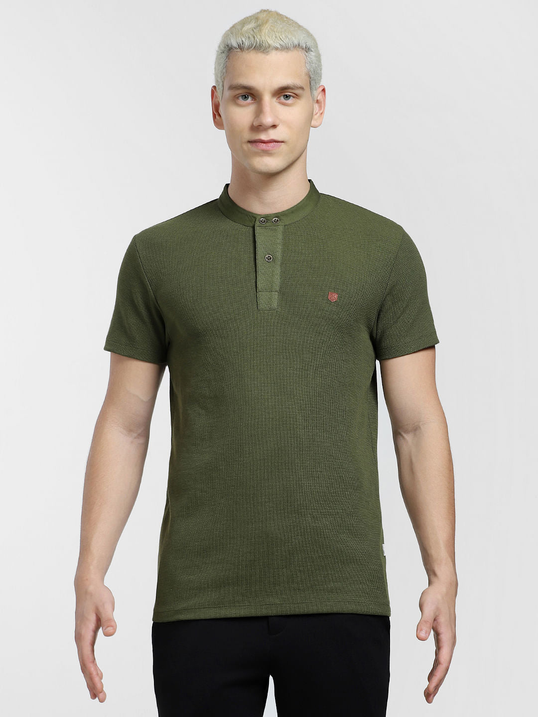 Dark Green Henley T-shirt