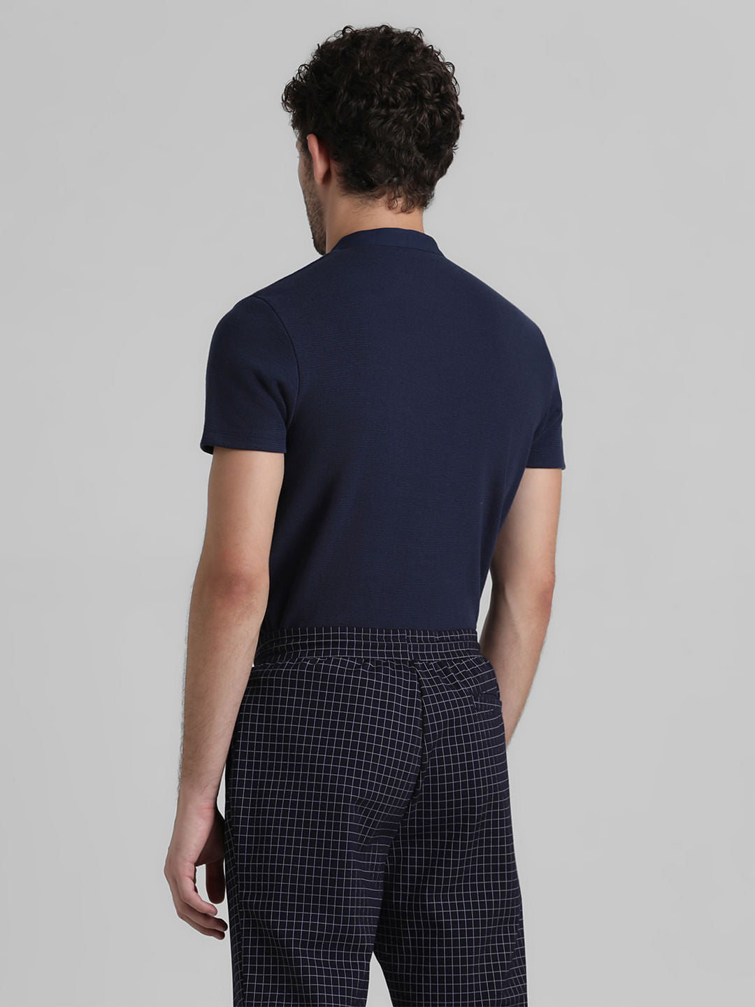 Dark Blue Henley T-shirt