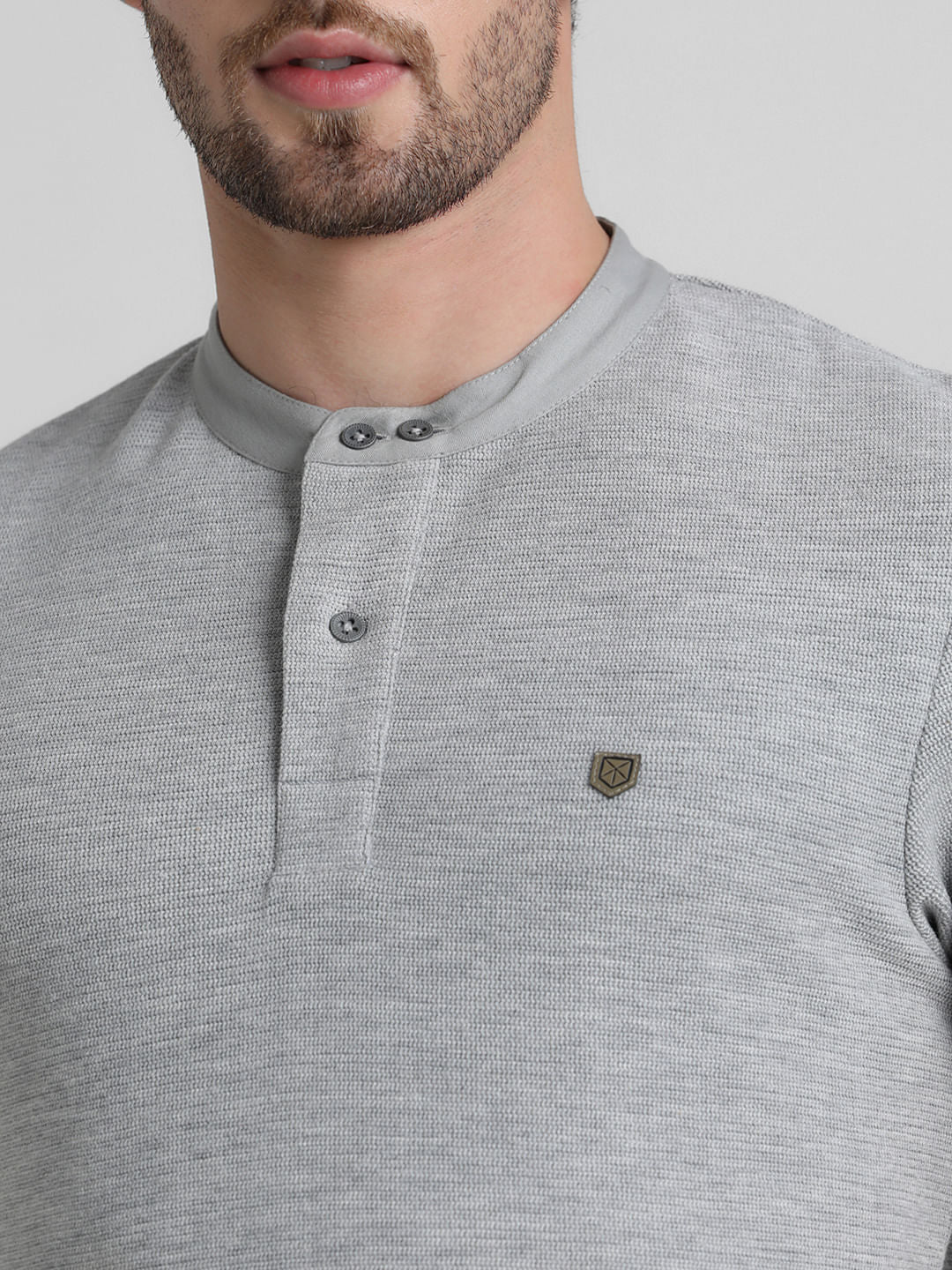 Grey Henley T-shirt