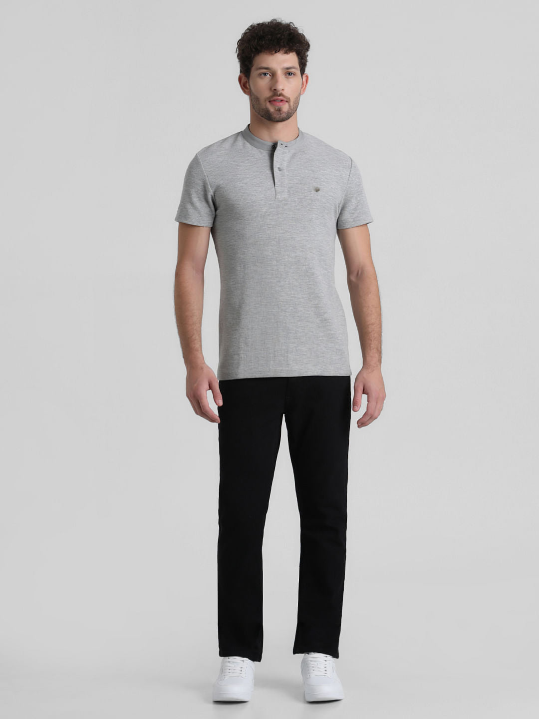 Grey Henley T-shirt