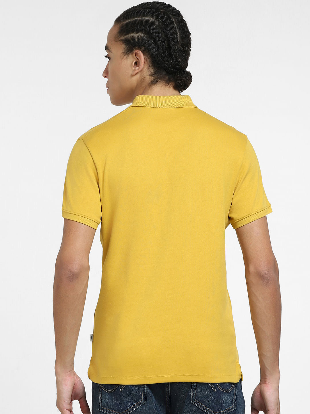 Yellow Polo Neck T-shirt