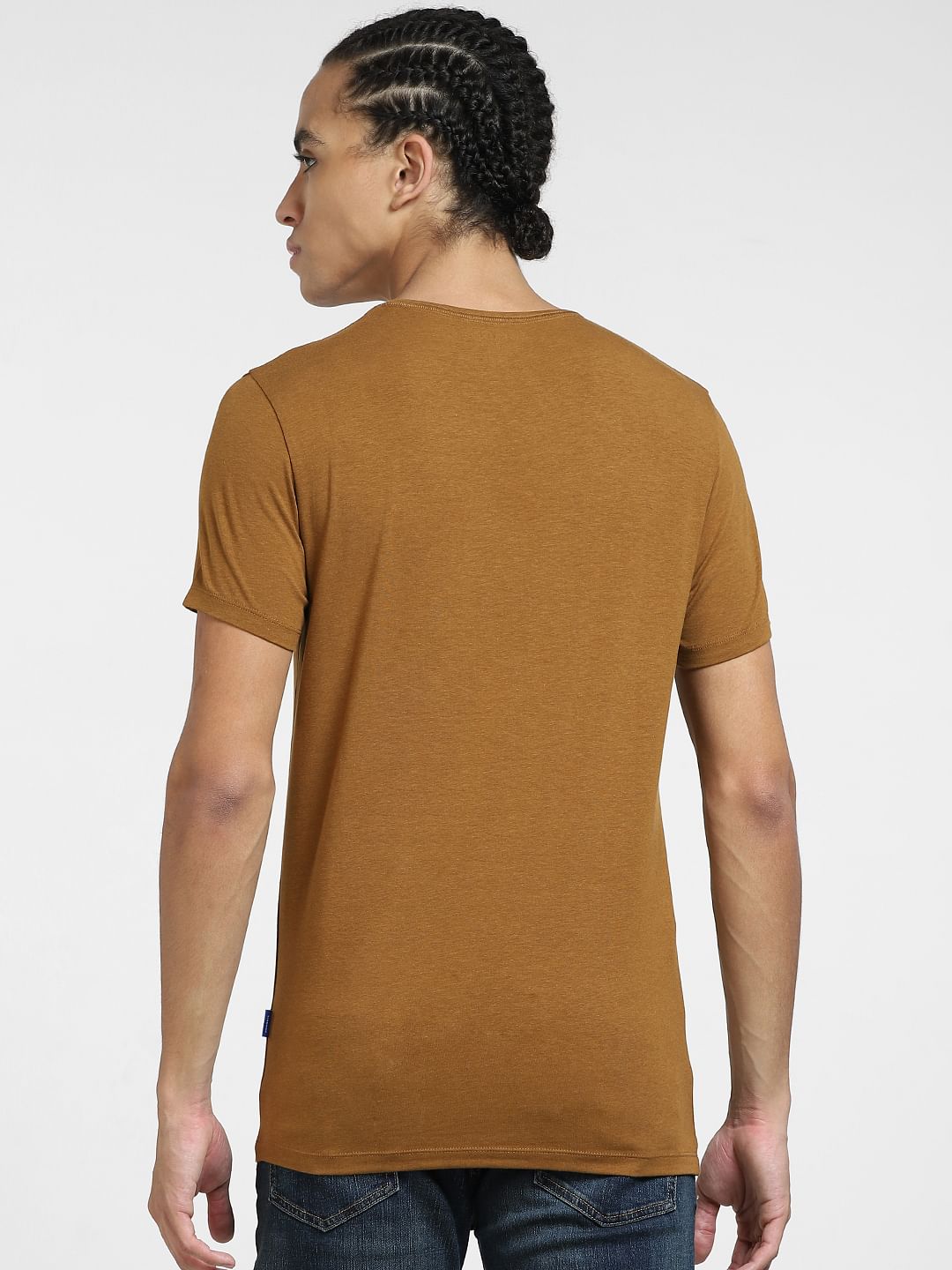 Brown Crew Neck T-shirt
