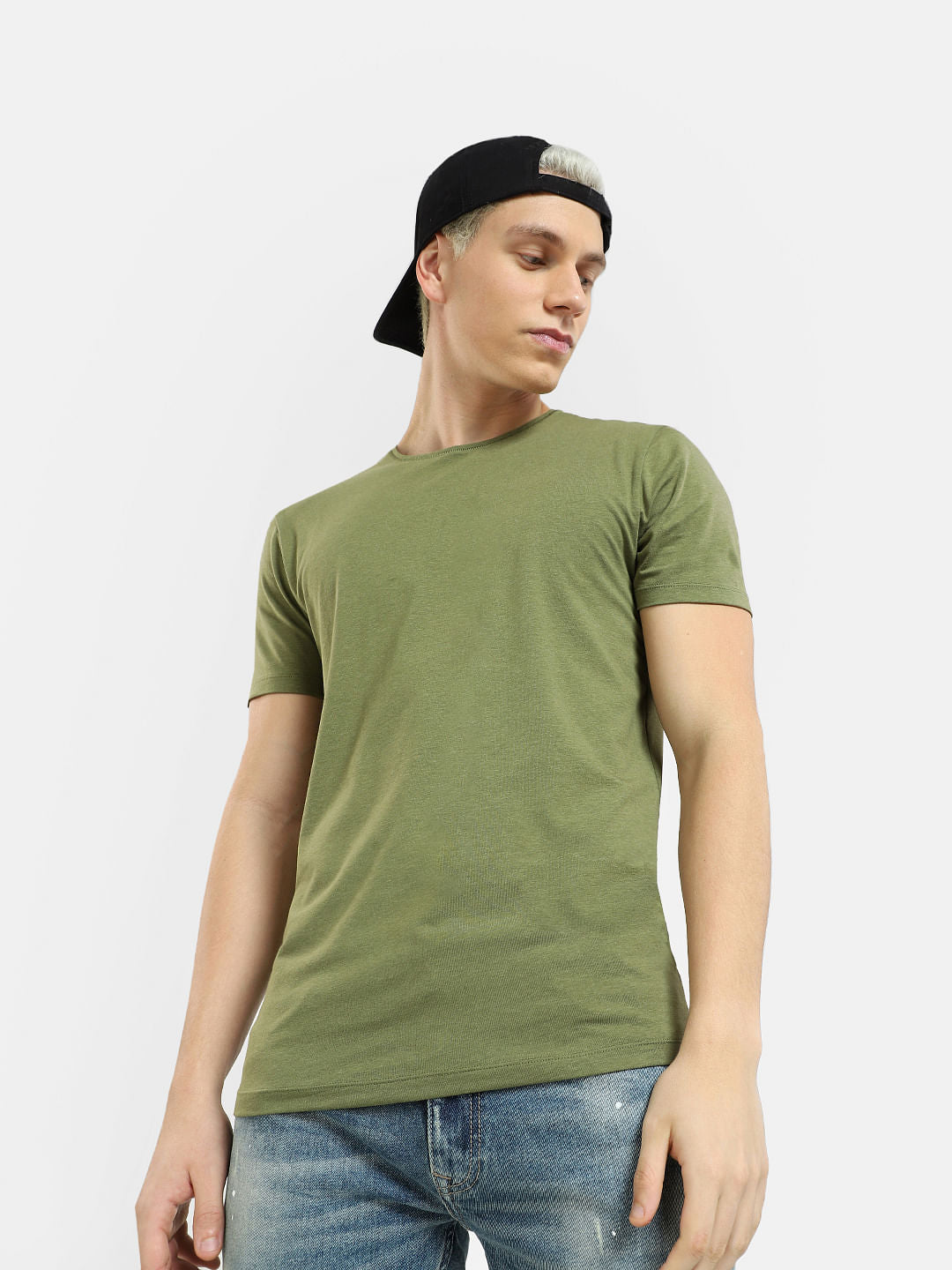 Green Crew Neck T-shirt