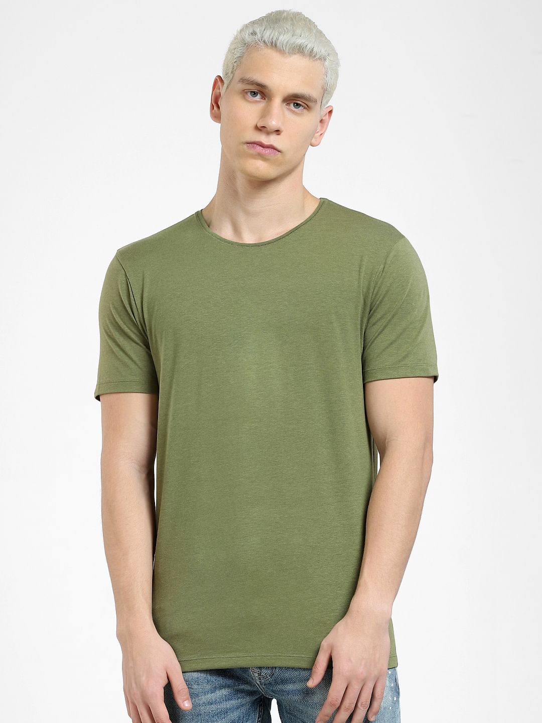 Green Crew Neck T-shirt