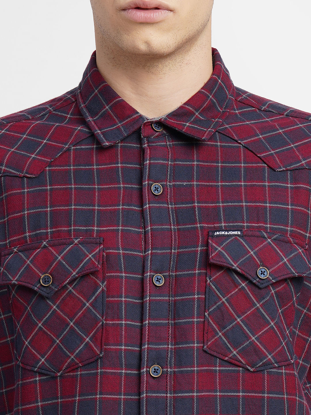 Red Check Full Sleeves Shirt