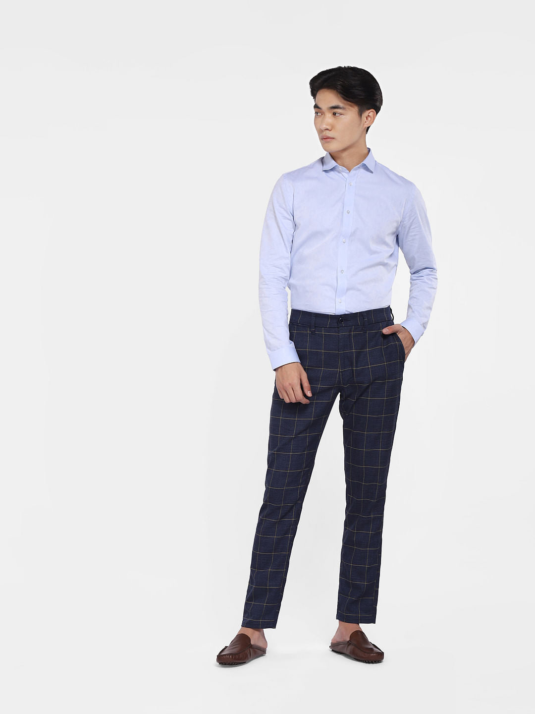 Blue Formal Full Sleeves Shirt