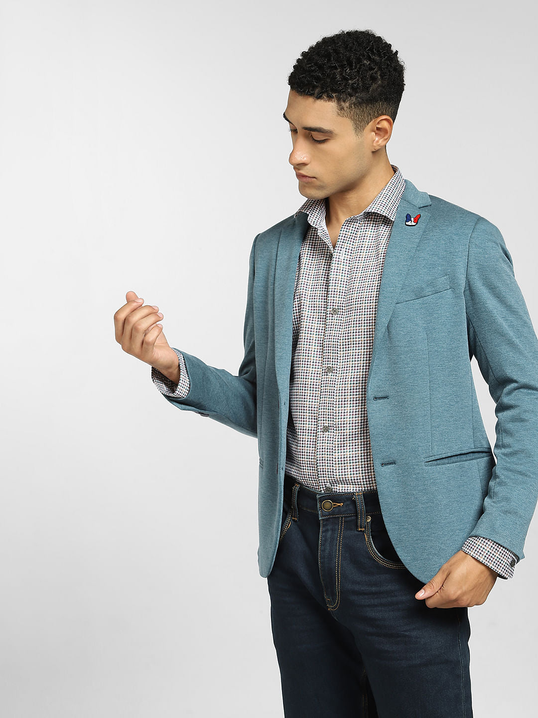 Pink Dobby Full Sleeves Shirt