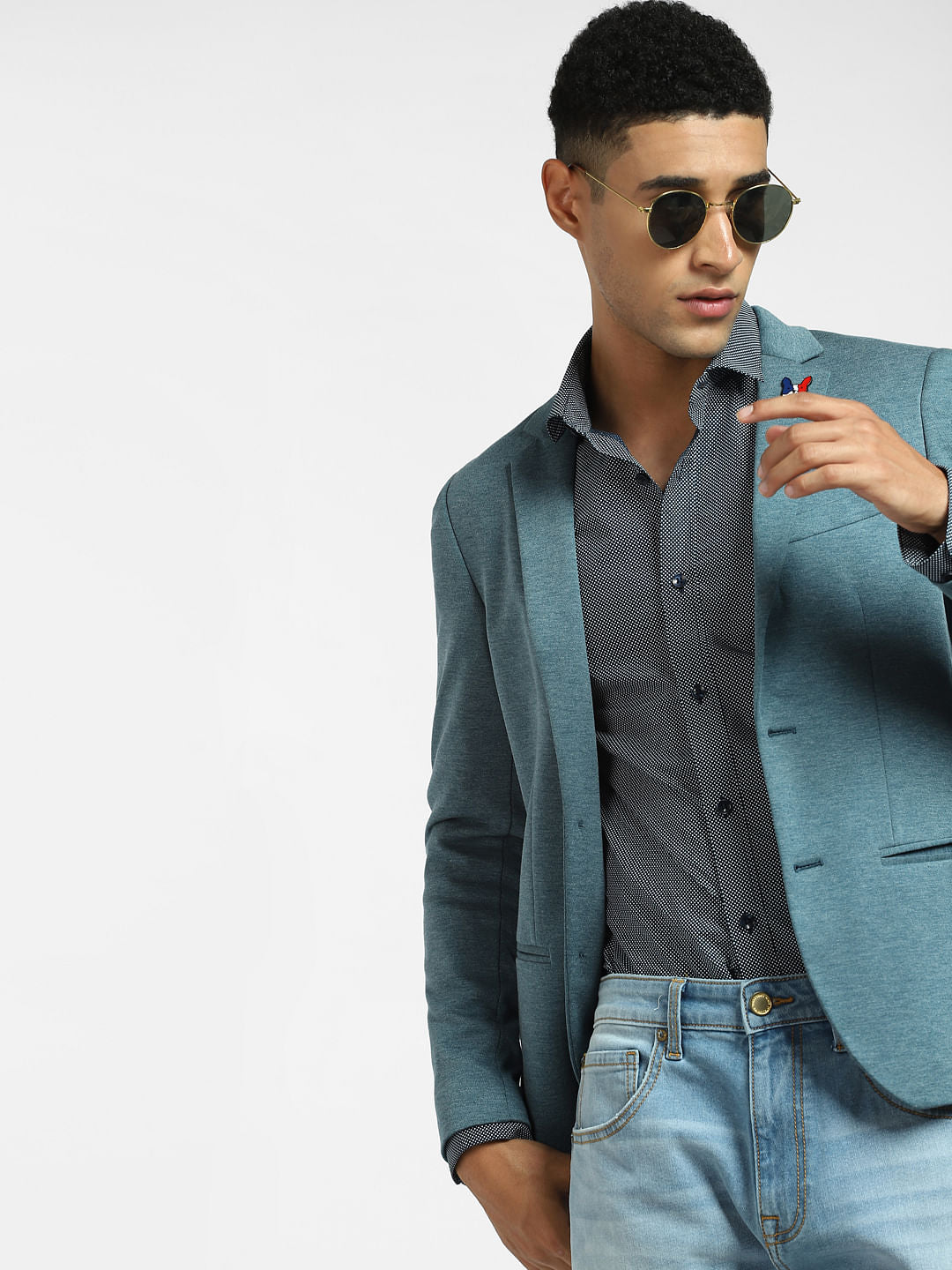 Black Printed Full Sleeves Shirt