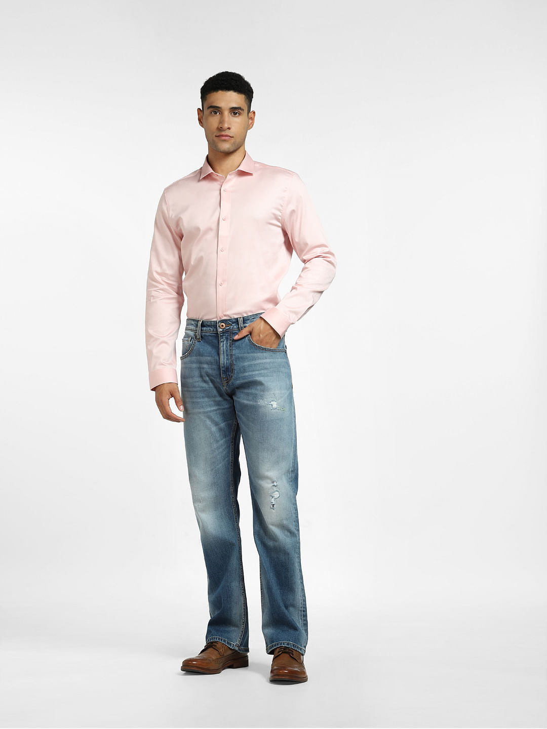 Pink Full Sleeves Shirt
