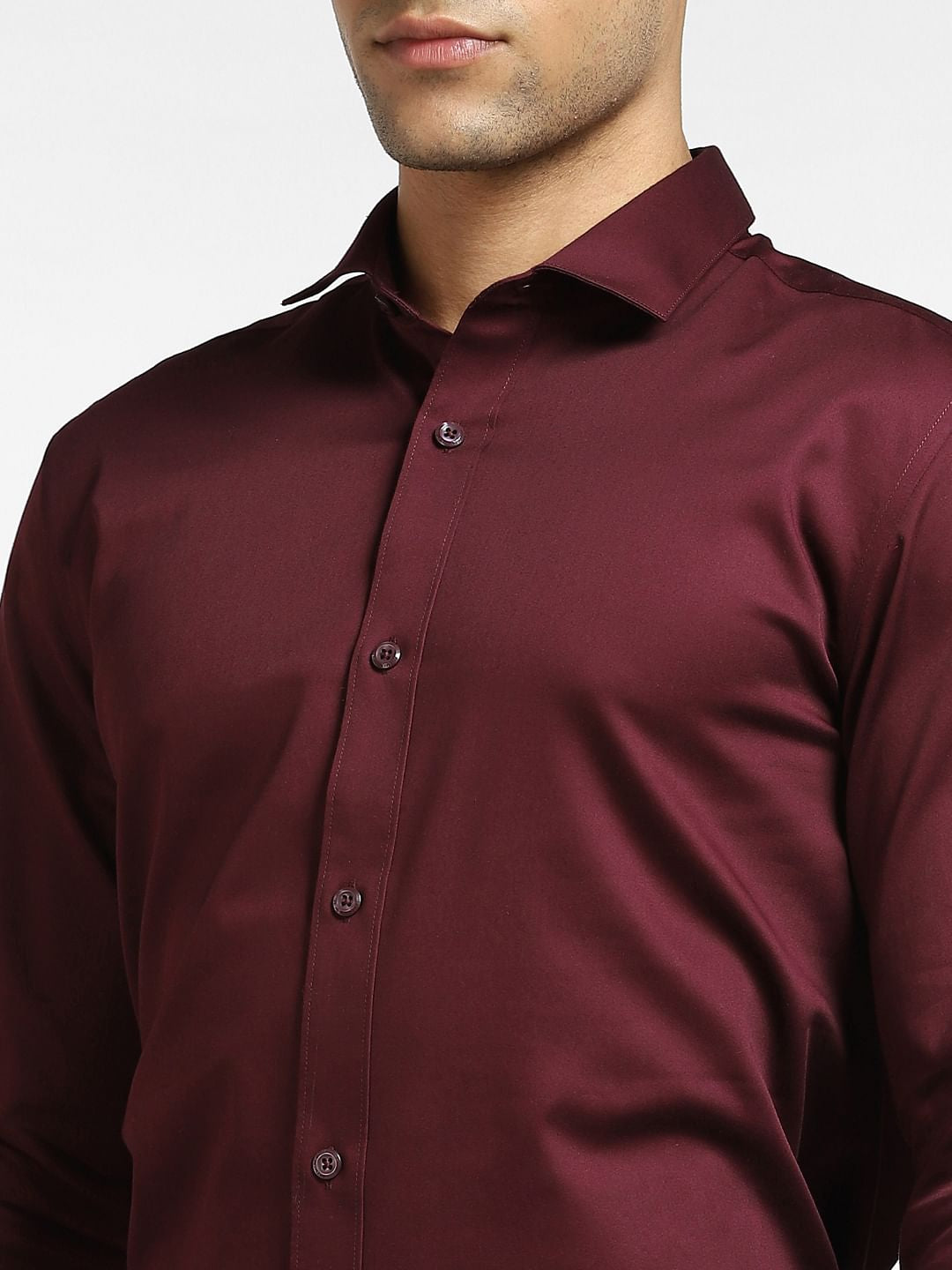 Maroon Full Sleeves Shirt