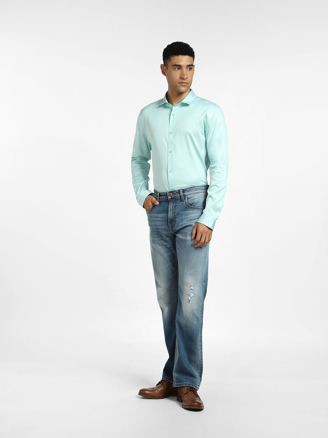 Blue Full Sleeves Shirt