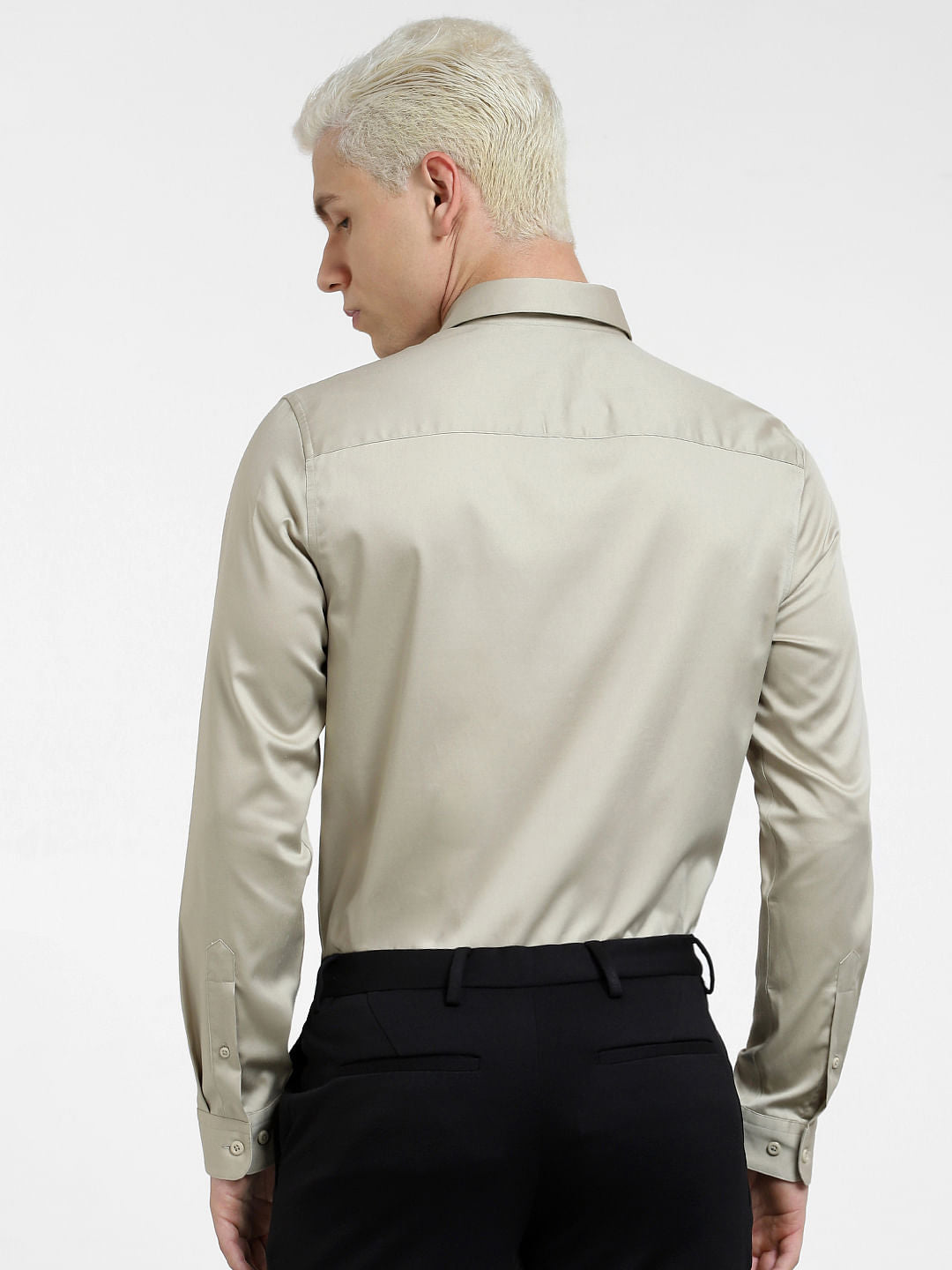 Light Brown Full Sleeves Shirt