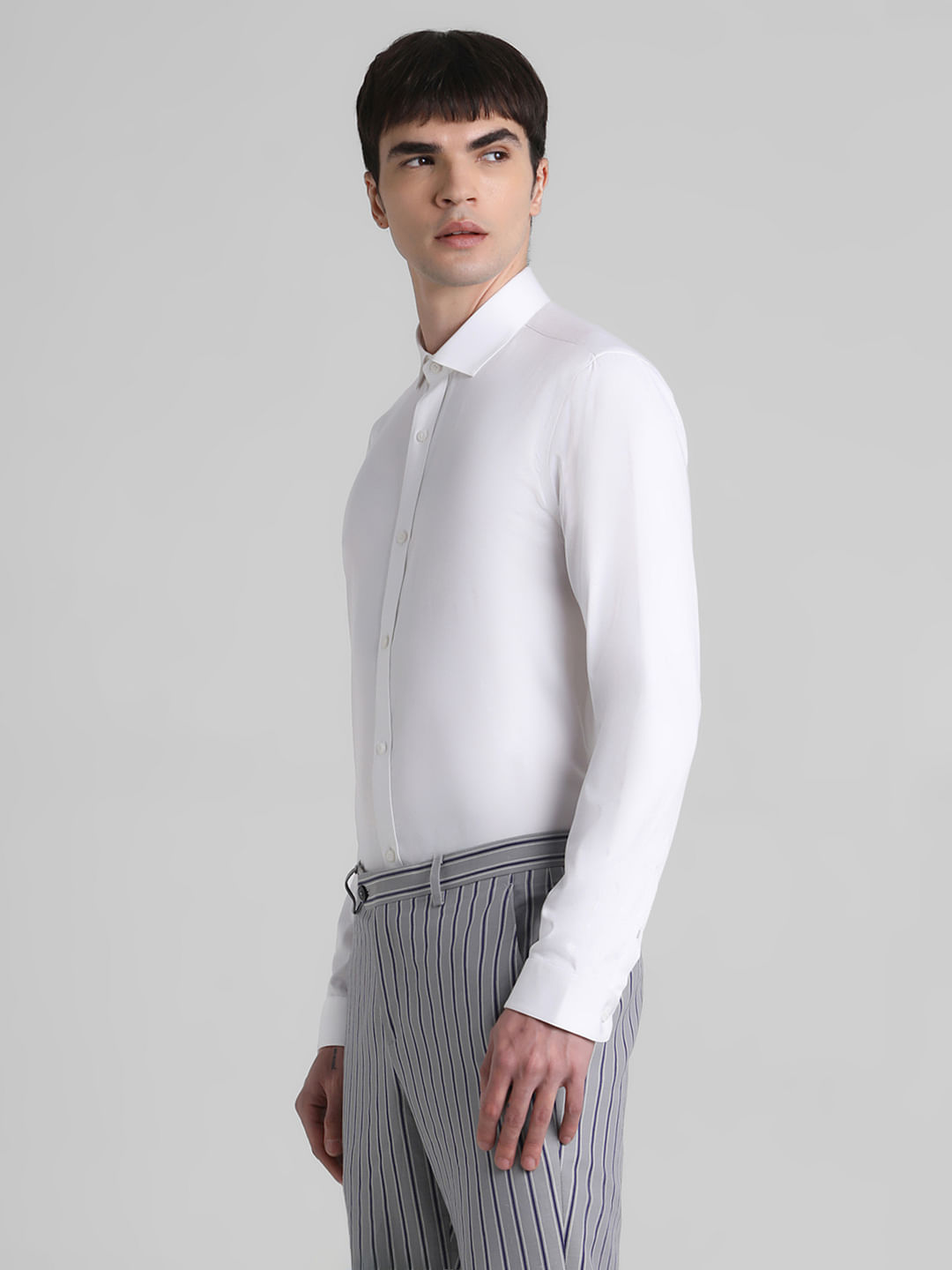White Full Sleeves Shirt