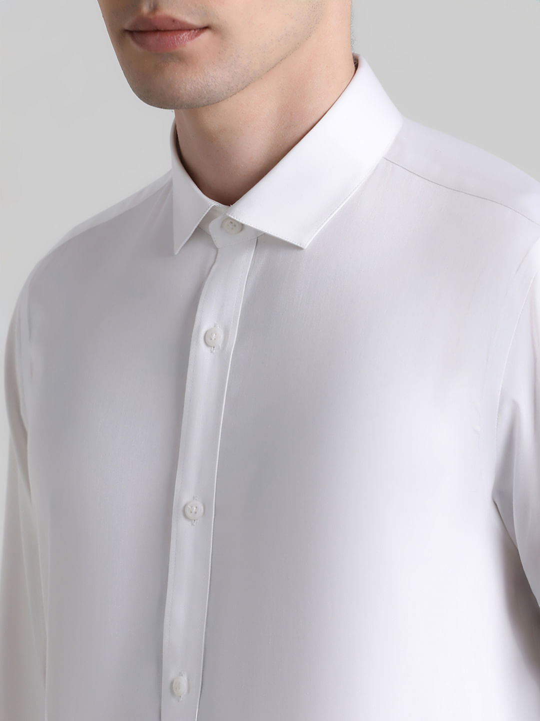 White Full Sleeves Shirt