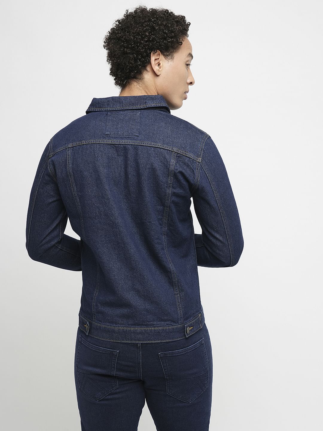 PRODUKT by JACK&JONES Dark Blue Trucker Denim Jacket
