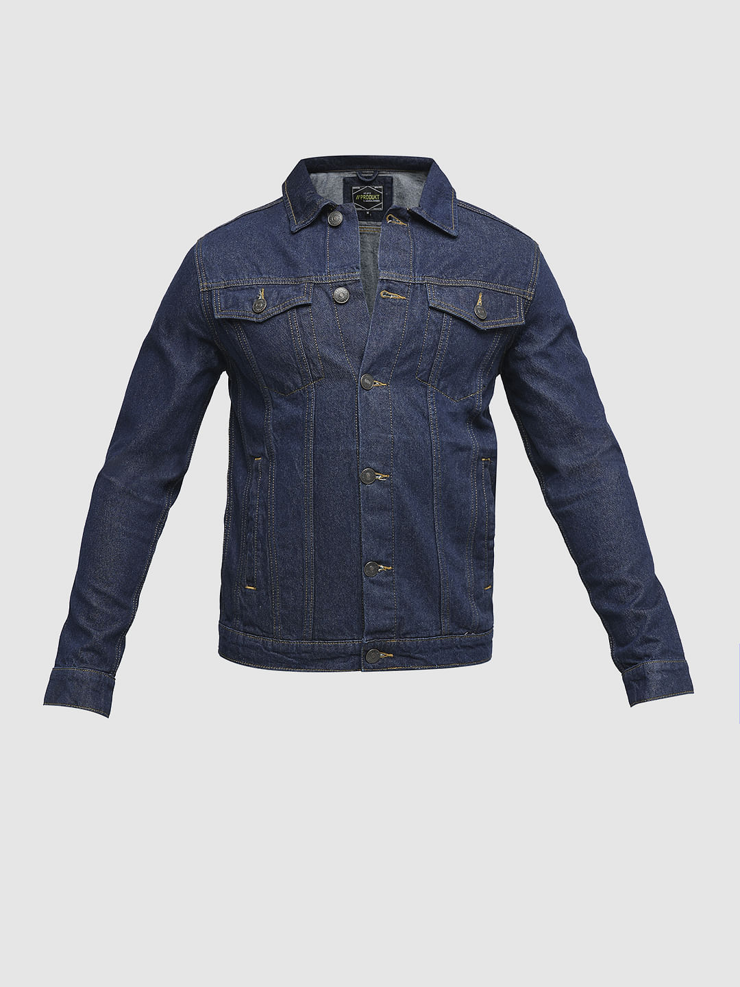 PRODUKT by JACK&JONES Dark Blue Trucker Denim Jacket