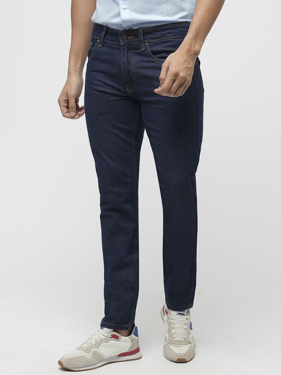 PRODUKT by JACK&JONES Dark Blue Mid Rise Slim Jeans
