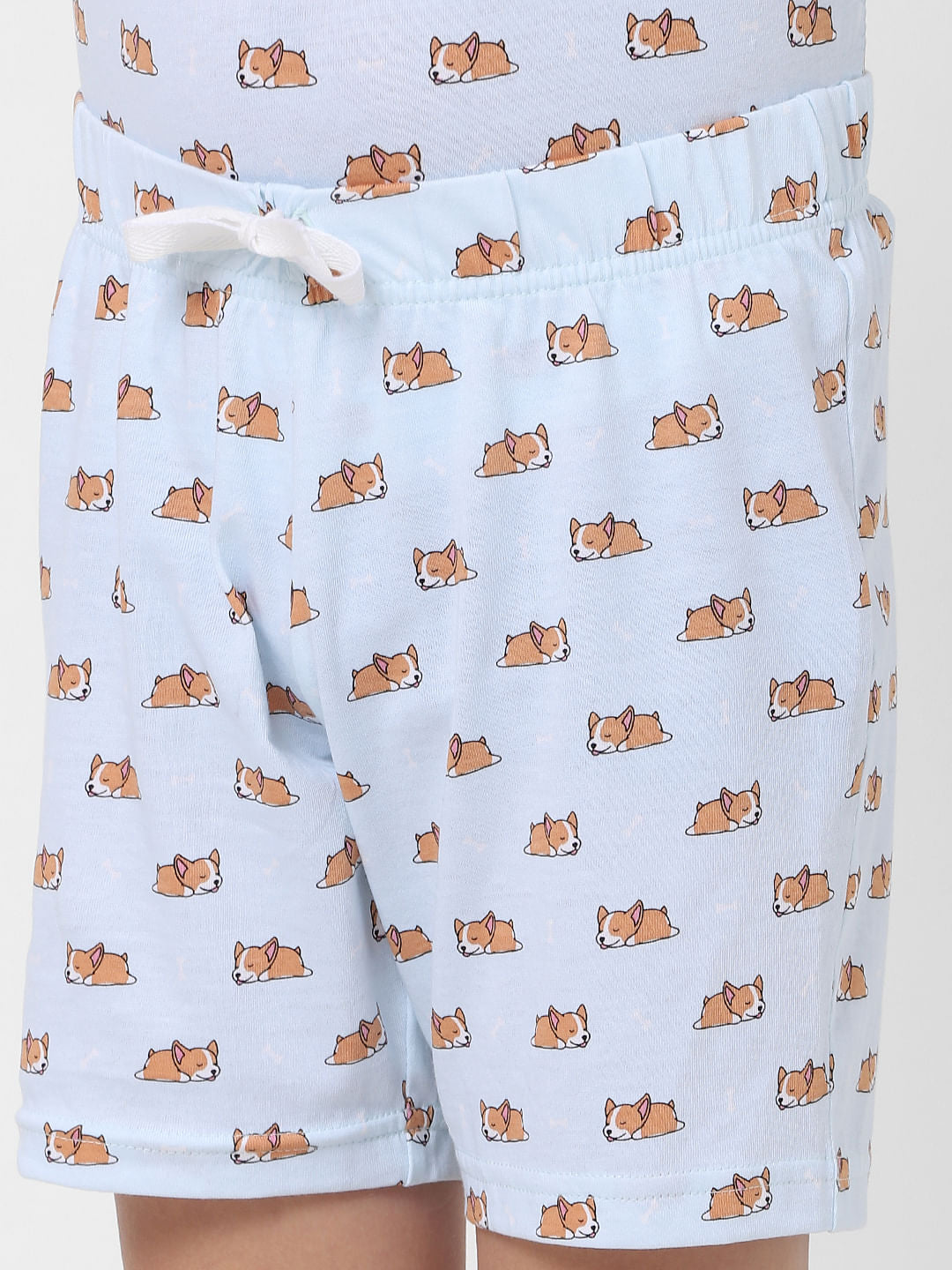 Boys Blue T-shirt & Shorts Sleepwear Set