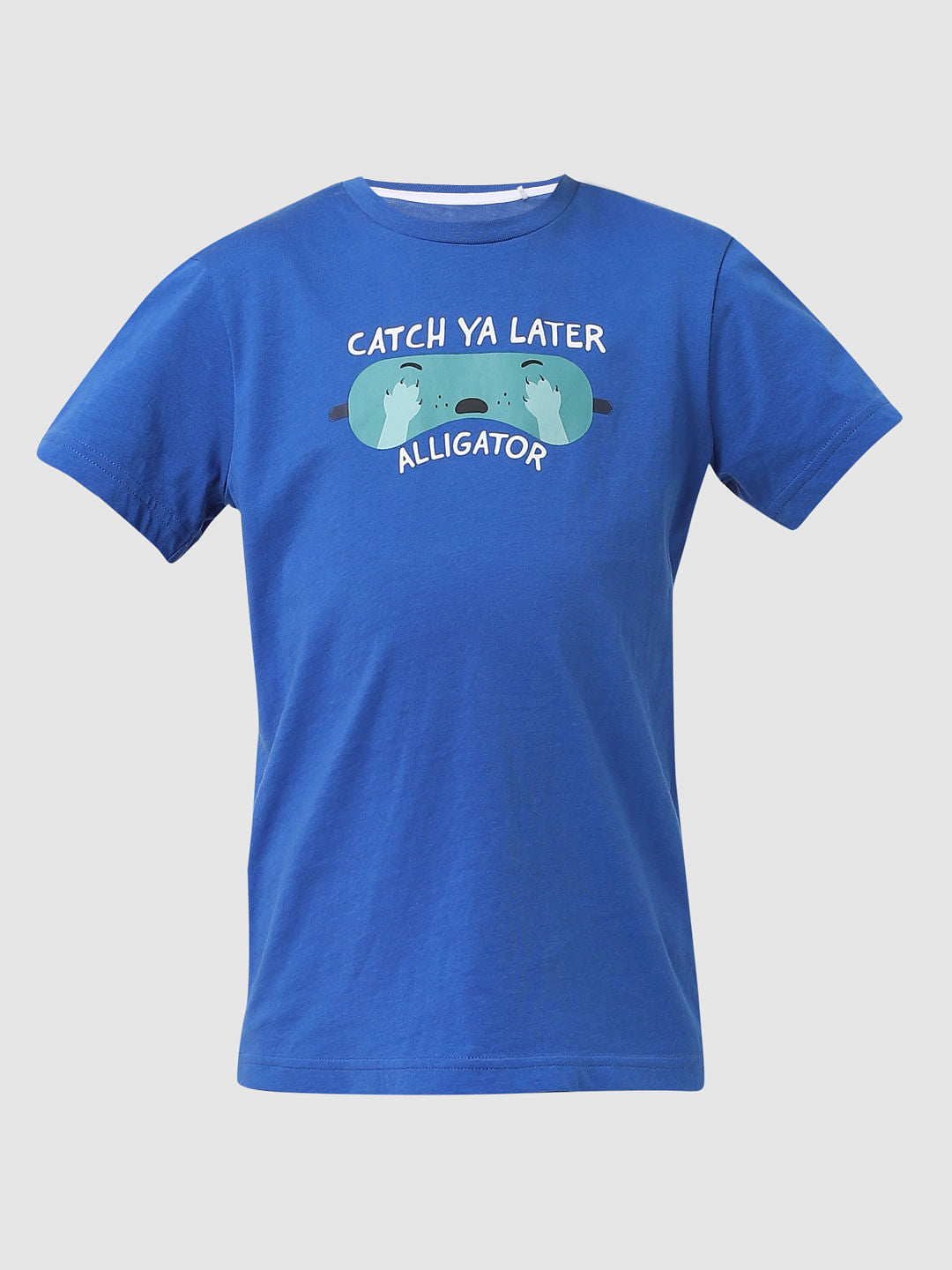 Boys Blue T-shirt & Shorts Sleepwear Set