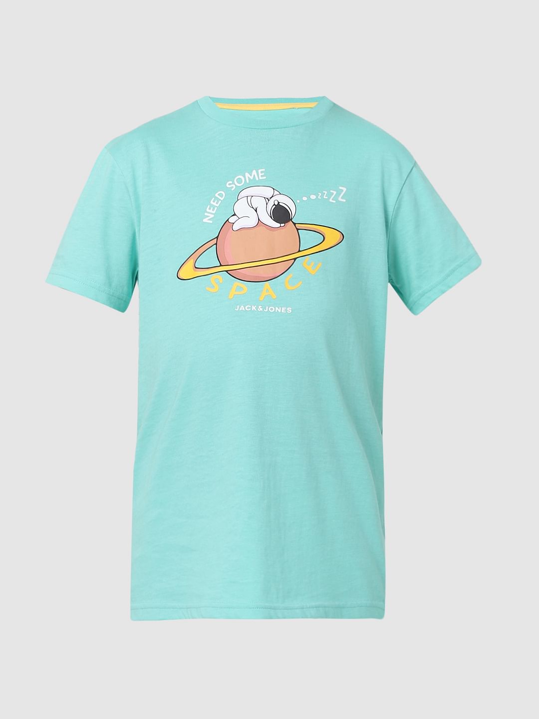 Boys Green T-shirt & Shorts Sleepwear Set