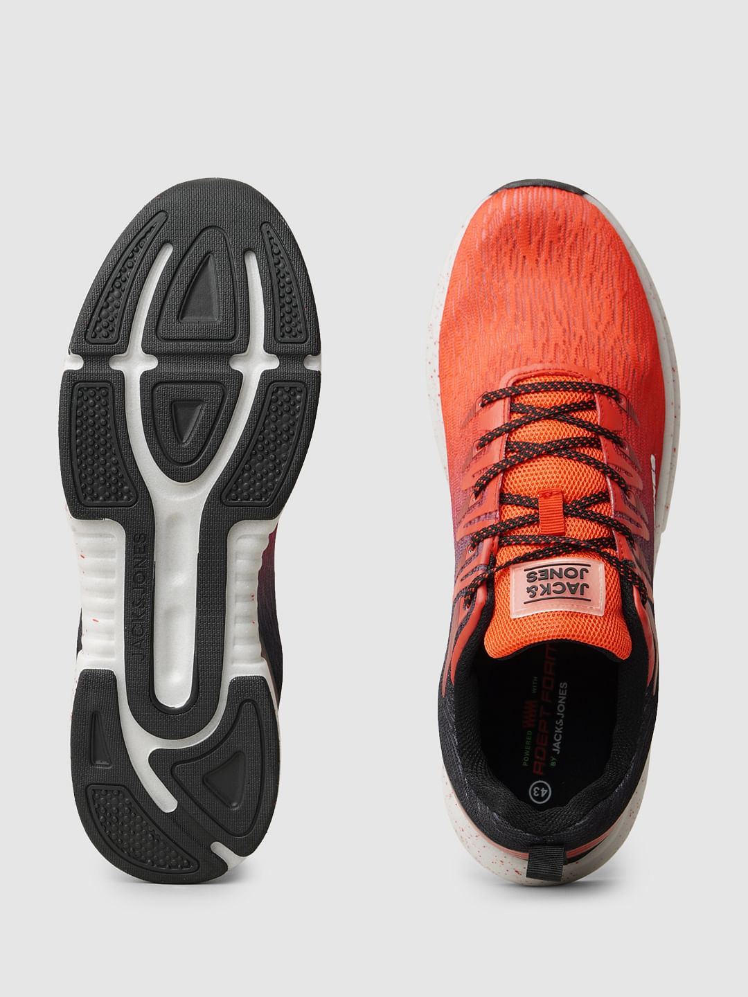 Red Gradient Print Sneakers