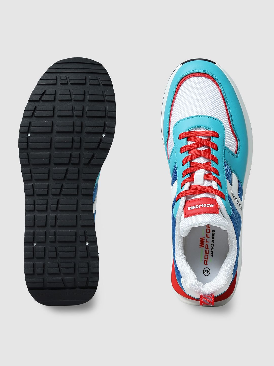 Blue Colourblocked Sneakers