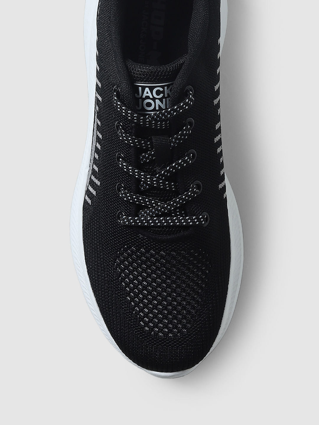 Black Logo Print Sneakers