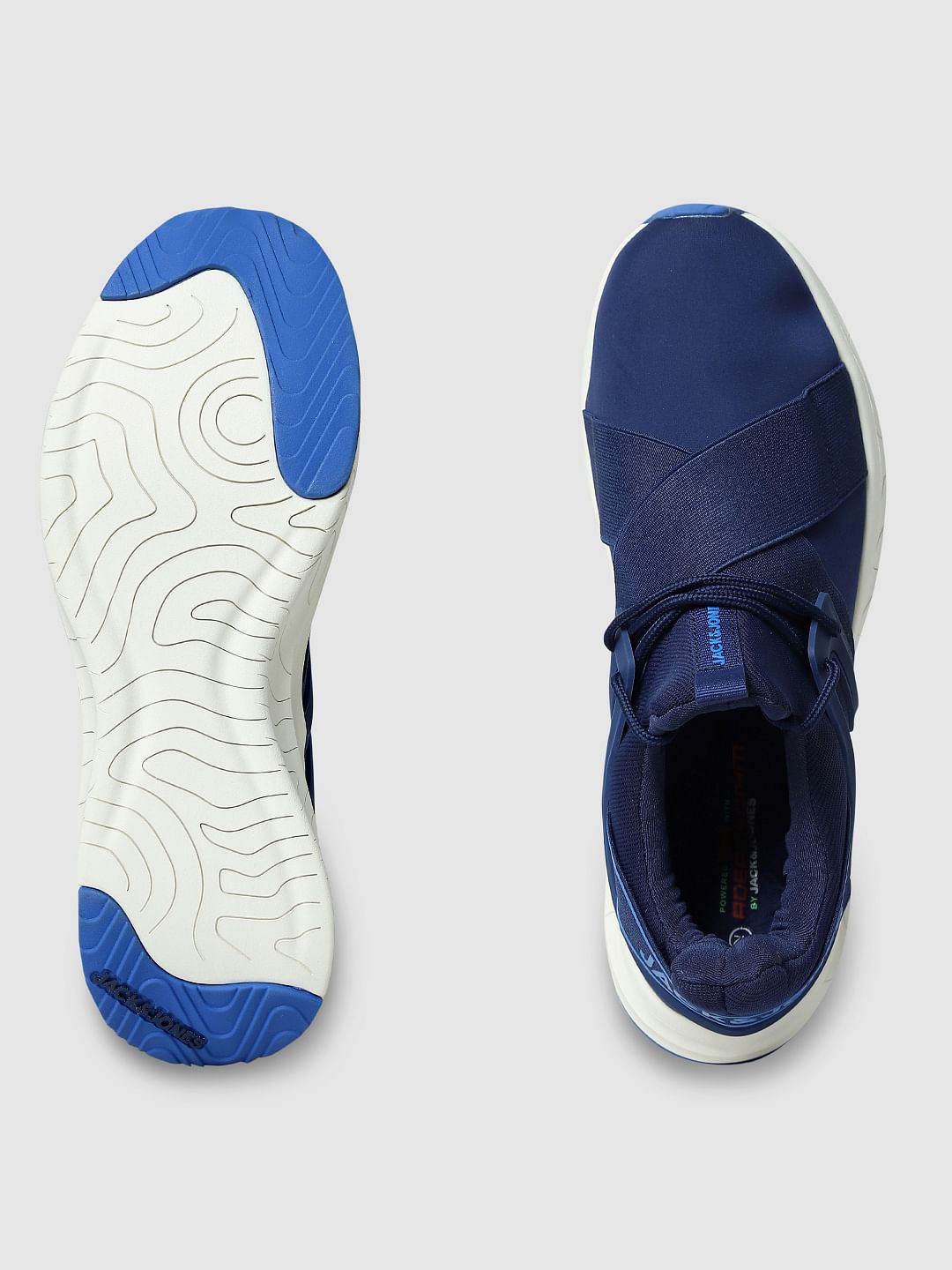 Blue Flex Sole Sneakers