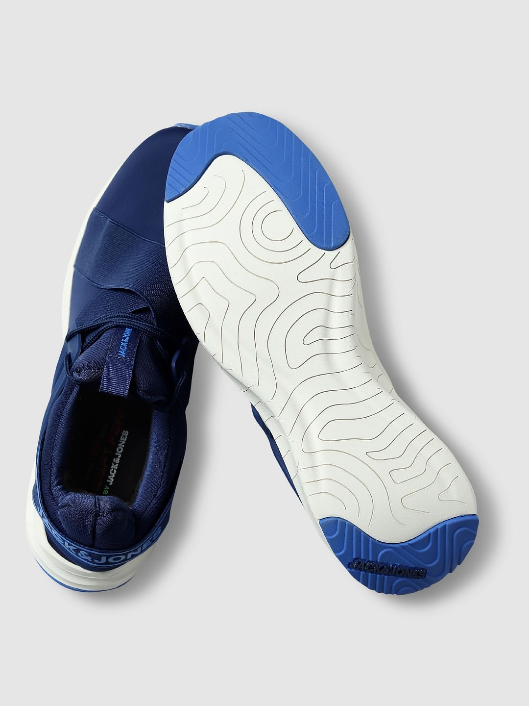 Blue Flex Sole Sneakers