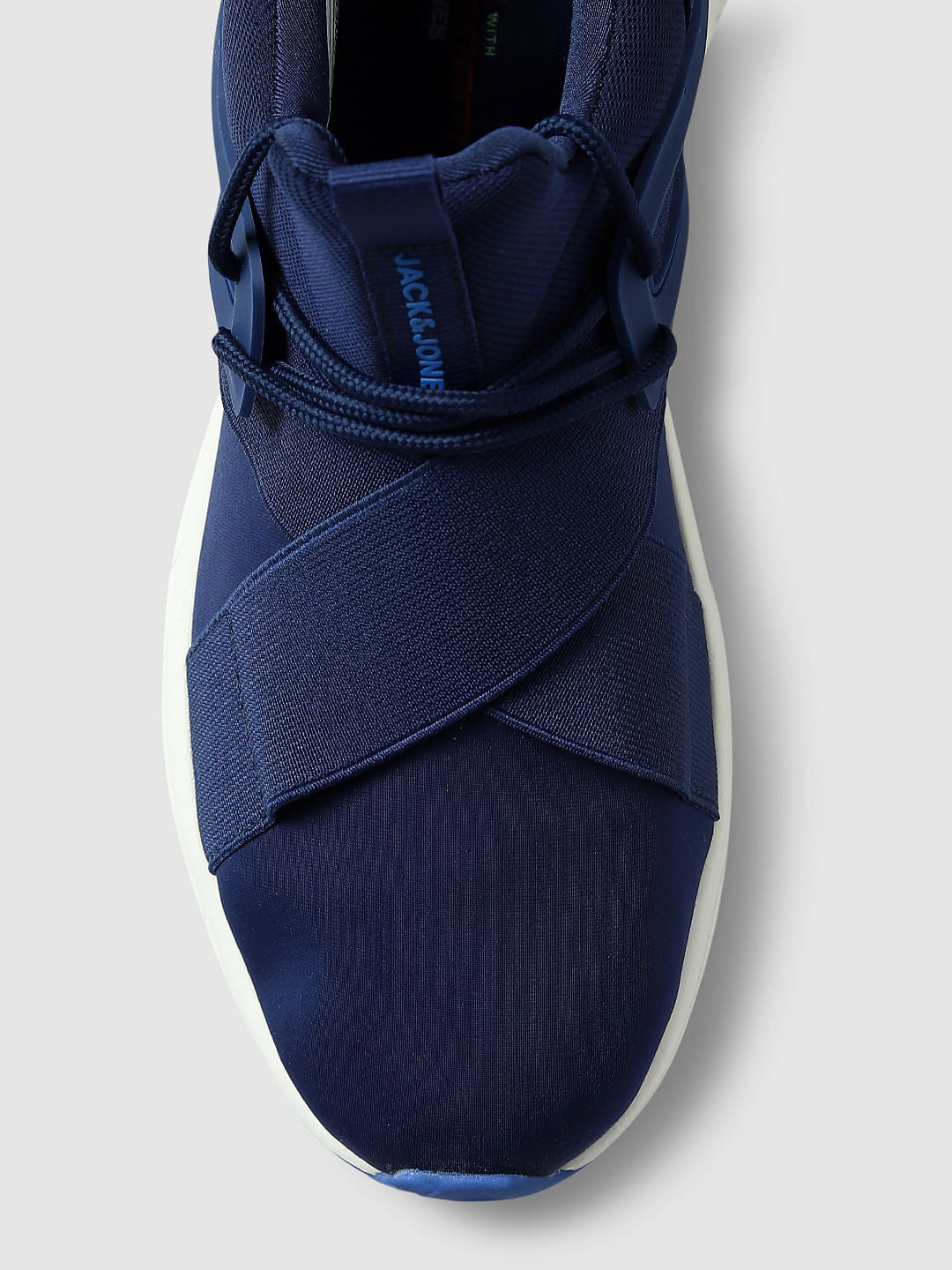 Blue Flex Sole Sneakers