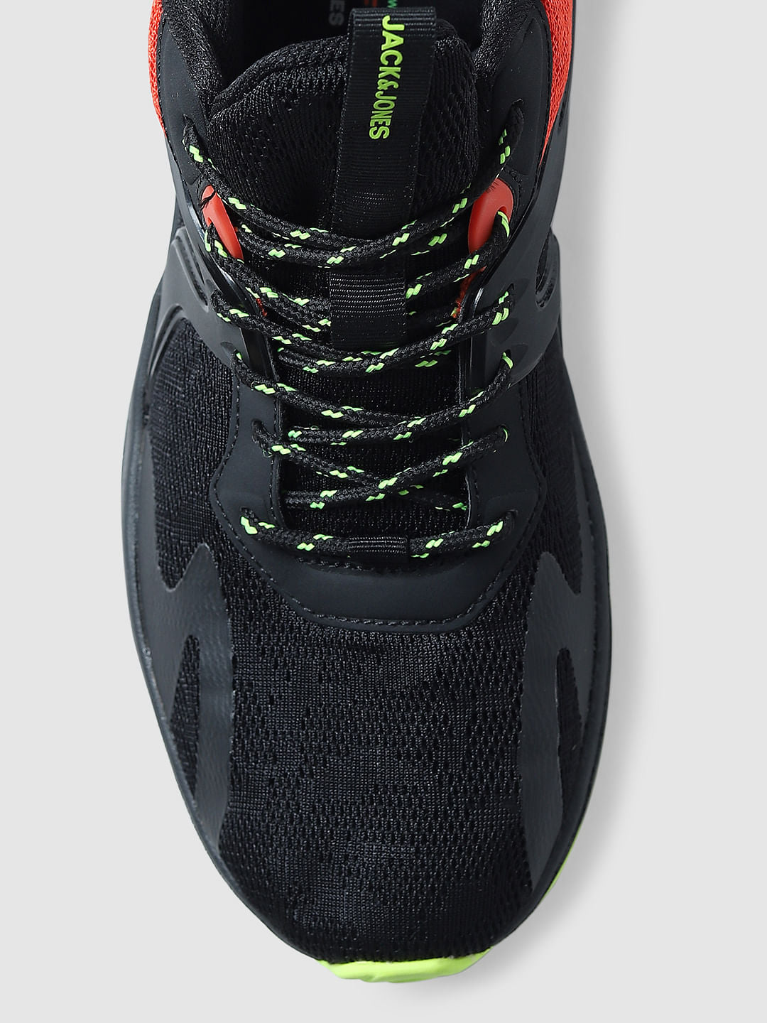 Black Flex Sole Knit Sneakers