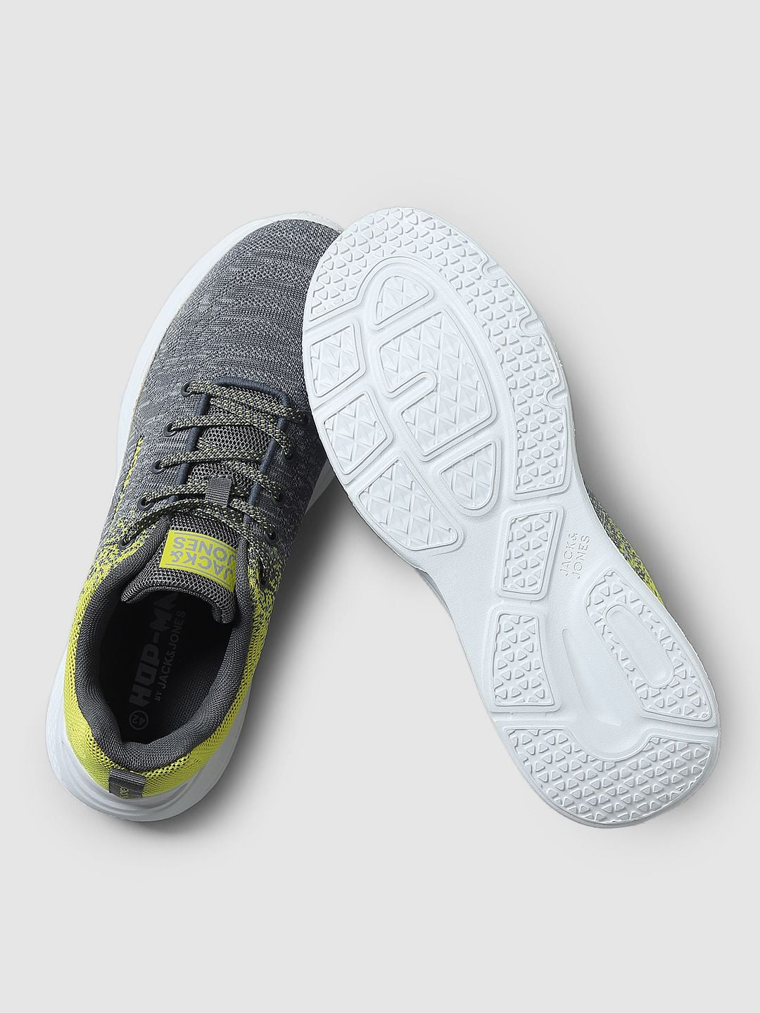 Grey Gradient Lace-Up Sneakers