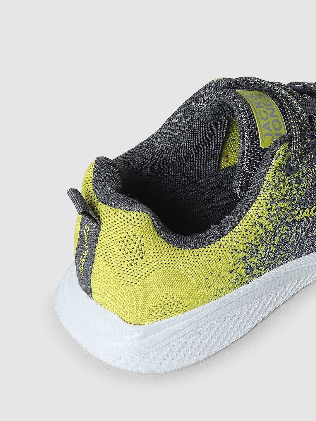 Grey Gradient Lace-Up Sneakers