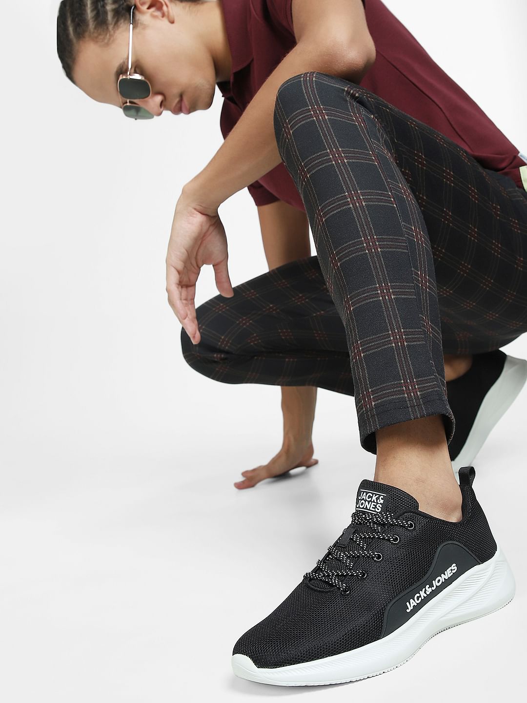 Sneakers en mesh - Noir