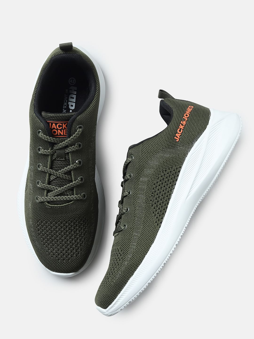 Green Lace-Up Sneakers