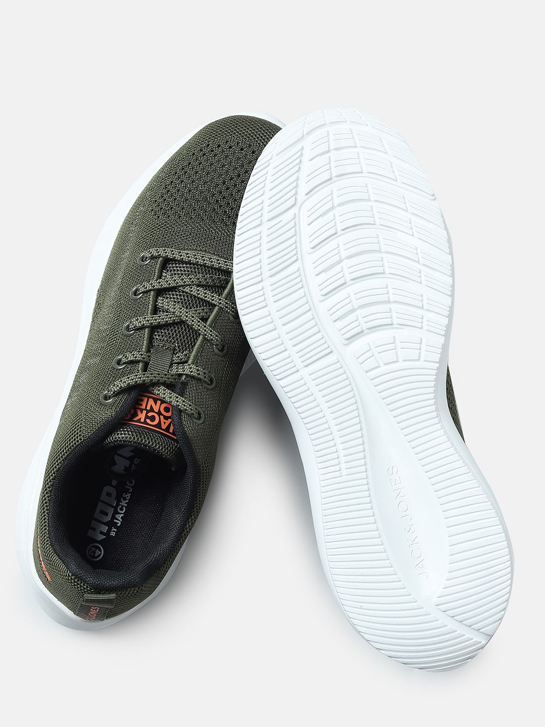 Green Lace-Up Sneakers