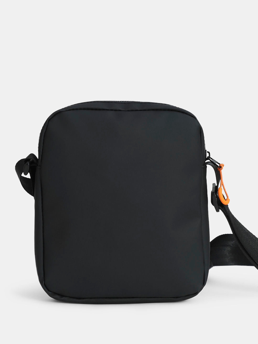 Black Logo Print Crossbody Bag