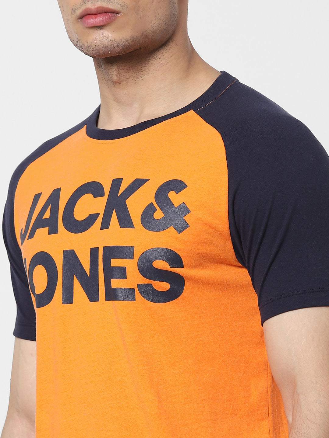 Grey Logo Print Crew Neck T-shirt
