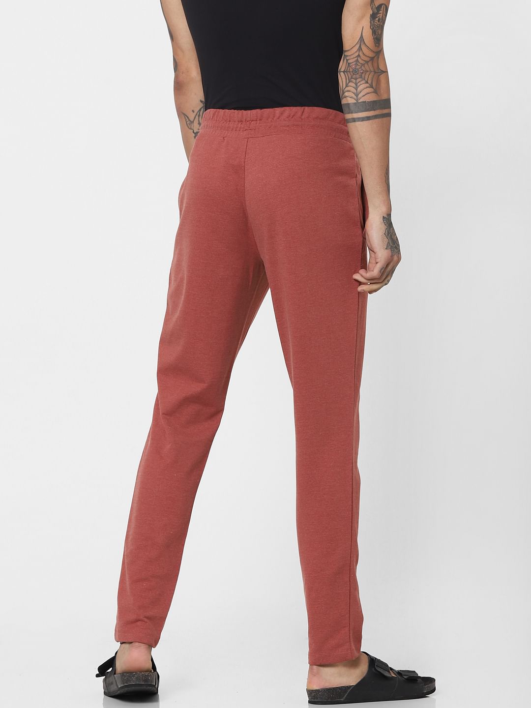 Red Mid Rise Sweatpants