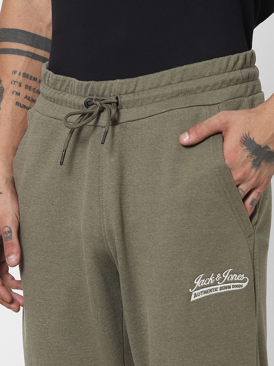 Green Mid Rise Sweatpants